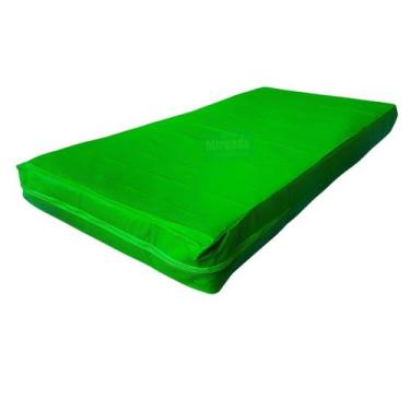 Imagem de Capa Para Colchão Berço Mini Cama Impermeável Com Zíper Verde Bandeira