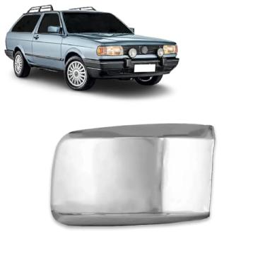Imagem de Aplique Cromado para Capa Retrovisor Volkswagen Gol Parati Saveiro G1 1988 1989 1990 1991 1992 1993 1994 - LD