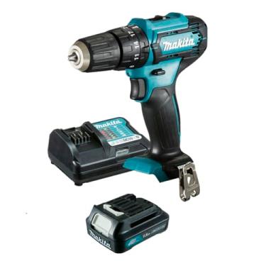 Imagem de MAKITA PARAFUSADEIRA/FURADEIRA DE IMPACTO A BATERIA 12V CXT HP333DWYX3 COM CARREGADOR