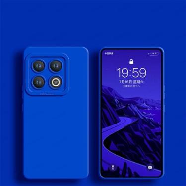 Imagem de Capa de telefone de silicone líquido quadrado para oneplus 9 9rt 9r 10 pro proteção de lente capa macia para oneplus 11 ace 2 12, azul klein, para oneplus 9r