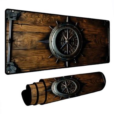 Imagem de Mouse Pad Gamer Deskpad Speed Extra Grande Profissional com Borda Costurada 80x40cm - Bússola