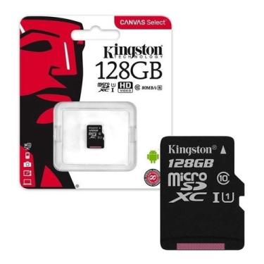 Imagem de Cartão De Memória Kingston 128gb Micro Sd Classe10 Sdcs Canvas Select