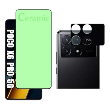 Imagem de Kit Para Xiaomi Poco X6 Pro 5g - Película Ceramic 9D Clear + Película Protetoda da Câmera Lente