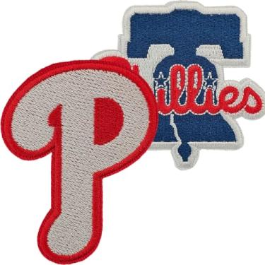 Imagem de JEFUZH Remendos de beisebol, Philadelphia Iron on Patches, Patch de beisebol bordado para chapéus, camisetas, mochilas, jeans e muito mais (Philadelphia)