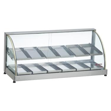 Imagem de Estufa Para Salgados Dupla 12 Bandejas Vidro Curvo Edanca