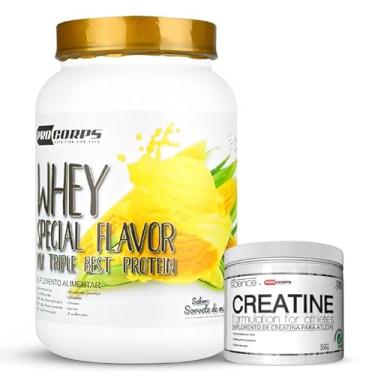 Imagem de Kit Whey Special Flavor 840g 3W Best Protein + Creatina Pura 200g (840g, Sorvete de Milho)
