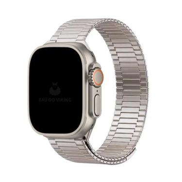 Imagem de Pulseira Elos Clássica Magnética Compatível com Apple Watch - Baú do V
