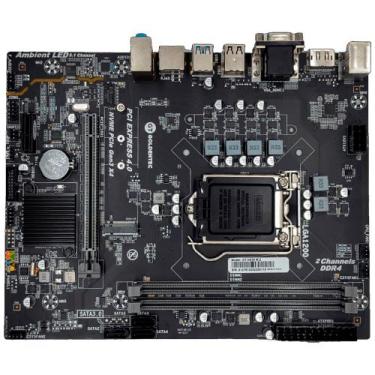 Imagem de Placa Mãe Soquete 1200 H510 DDR4, Com Slot Para SSD M.2, PCI Express, 