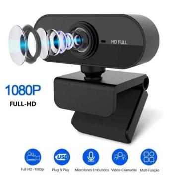 Imagem de Webcam Usb Full Hd 1080 Mic Câmera Para Notebook Computador - E-Think