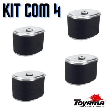 Imagem de Kit 4 Filtro De Ar Original Toyama Motor Gasolina 5.5/6.5/7.0 HP Branc