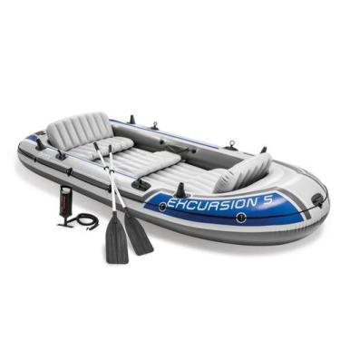 Imagem de Bote Inflável Intex EXCURSION 5 com par de remos e bomba de inflar 683
