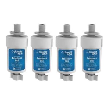 Imagem de Kit 4 Refil Filtro Planeta Água Bag 1058A Compatível - Planeta Agua