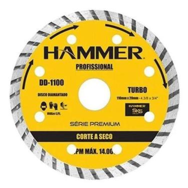 Imagem de Disco de Corte Serra Mármore 110 mm. Turbo Hammer
