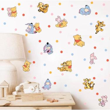 Imagem de Adesivo de Parede Ursinho Pooh Tigrão Cute Baby Miniaturas - Adesivos 
