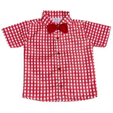 Imagem de Camisa Infantil Social Xadrez Festa Junina - Várias Cores - Pequenos E