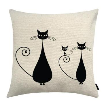 Imagem de Almofada Cat Estampada 40x40cm E9 - FASTLAR