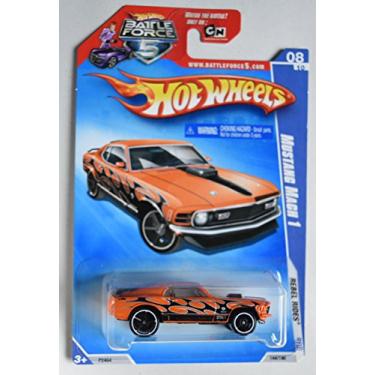 Imagem de HOT WHEELS 2009 REBEL RIDES ORANGE/BLACK MUSTANG MACH 1 8/10 BATLE FORCE 5 CARD