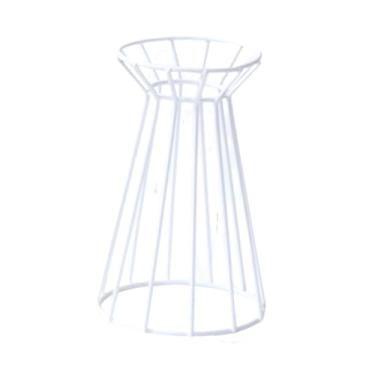 Imagem de WeiLaiKeQi Suporte para flores de casamento Suporte para plantas aéreas Suporte de metal Vaso de flores para festival de celebração, Branco