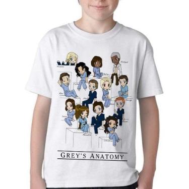 Imagem de Camiseta Infantil ou adulto  Grey's Anatomy equipe Blusa Criança todos