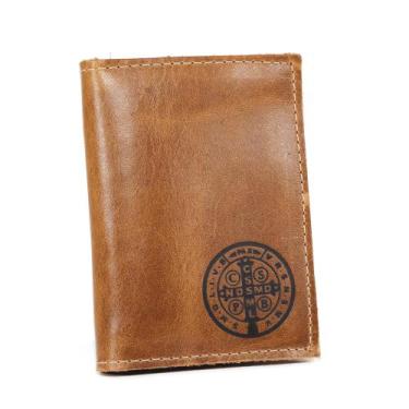 Imagem de Carteira Masculina Porta Cartão Documentos São Bento Couro - Pampas Co