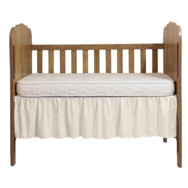 Imagem de Saia para Berço Americano Ótimo Caimento - Beatriz Baby Enxovais, Palh