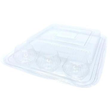 Imagem de Blister 3 Brigadeiros e 1 Fatia de Bolo - Cristal - 5 unidades - Rizzo