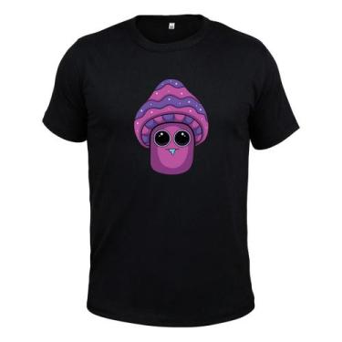 Imagem de Camiseta Plus Size T-Shirt Malha 30.1 Estampada Cogumelo Feliz - Surpr