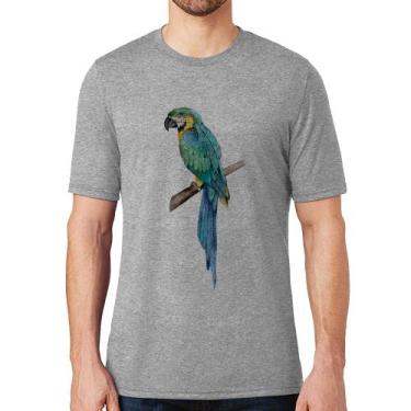 Imagem de Camiseta Arara Azul - Foca na Moda, Cinza, GG