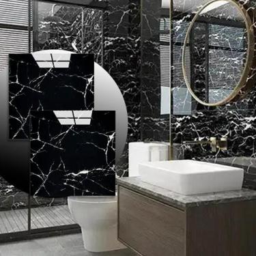 Imagem de 25 Placa Adesiva Mármore 3d Auto Colante Parede 60x60cm Luxo - Tribosh