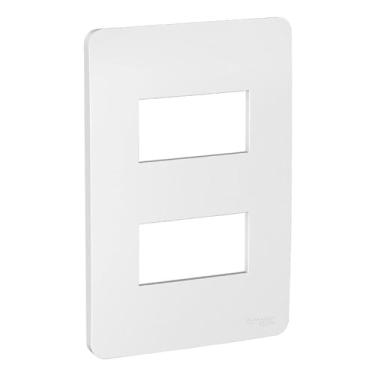 Imagem de Placa 4X2 2 Postos Gamma Silver (Prata) Orion S730121274, Schneider Electric