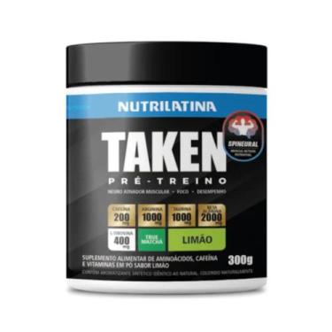 Imagem de Taken Nutrilatina Pré-Workout Pré Treino Cafeína 300g,  Limão