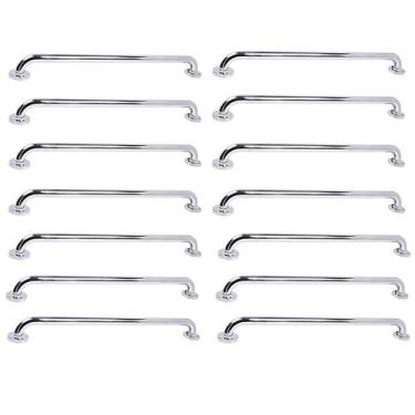 Imagem de Barra de Apoio 70cm Inox Kit 14 Unidades Casa Banheiro Box Idoso Cadei