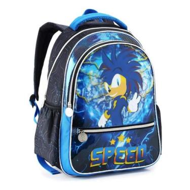 Imagem de Mochila Costas Grande Escolar Infantil Sonic Shadown Game - Denlex