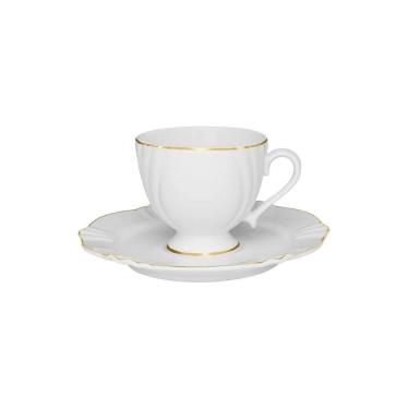 Imagem de Xícara Para Café Com Pires Em Porcelana Soleil 75ml Oxford Victoria