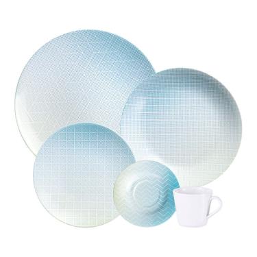 Imagem de Aparelho de Jantar Tramontina Polaris 20 Peças em Porcelana Decorada