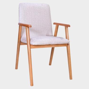 Imagem de Cadeira Savana Estrutura Imbuia Vários Tecidos em Linho e Veludo - Dat