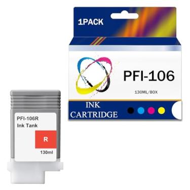 Imagem de Cartucho de tinta remanufaturado 12 cores PFI-106 130 ml para cartucho de tinta PFI-106 para impressoras Canon iPF-6400 iPF-6400S iPF-6410 iPF-6450 iPF-6460 iPF-6410s, R-1 pacote