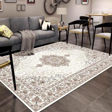 Imagem de WuFulon Tapete de área – Tapete lavável para quarto de 1,8 m x 2,8 m, macio, antiderrapante, antiderrapante, tapete de cozinha, interior para sala de estar, jantar, sala de jogos, berçário, campista