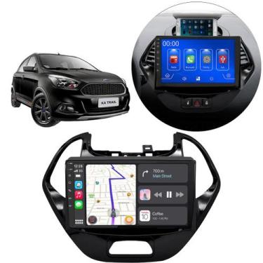 Imagem de Kit Central Multimídia CarPlay Android Auto MP5 9" Polegadas Ford Ka 2