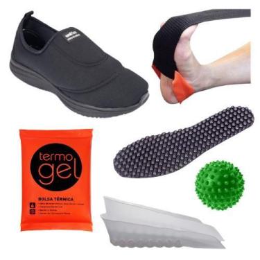 Imagem de Kit Completo Uniflex De Tratamento Para Esporão Com Tênis, 34, Preto