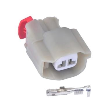 Imagem de 1 conjunto de conector de chicote de fio impermeável automotivo fêmea de 2 pinos para áudio do carro plugue de buzina de porta 34062-0022 340620022
