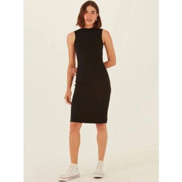 Imagem de Vestido Manga Curta Canelado Viscose Malwee Ref. 102421