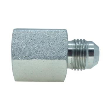 Imagem de CDQBWKJGFJ 1 peça 3/20.3 cm (9/16-18) macho JIC X 3/20.3 cm fêmea NPTF, alargador de 37° para adaptador hidráulico