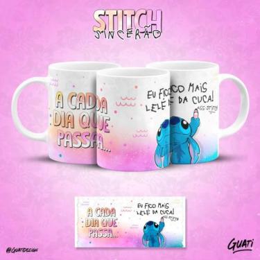 Imagem de Caneca do Stitch Sincero frases que toda pessoa irônica tem! - Pammy S