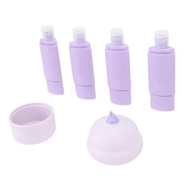 Imagem de 4pcs Travel Dispenser Silicone Portátil Recipientes para Loção Shampoo Gel Viagem Leakproof Clipe Compacto Leve Ideal para Viagens Negócios Gym Hotel