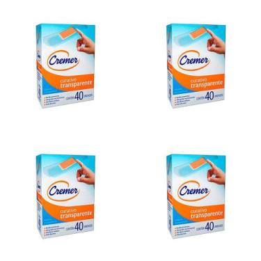 Imagem de Kit 4 Und Curativo Cremer Transparente Bordas Protetoras Com 40 Und