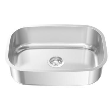 Imagem de Cuba para Pia de Cozinha em Aço Inox N1 46x30x13,5mm com Válvula GhelPlus Inox