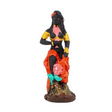 Imagem de Escultura Orixá Pomba Gira Tradicional 14 cm em Resina - Lua Mística -