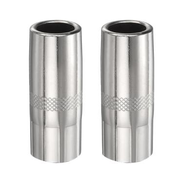 Imagem de HARFINGTON 2 peças de bocal de pistola de solda Mig 1,5 cm orifício KP2742-1-62R bocal de pistola de solda a gás cobre níquel acessório de pistola de soldagem para pistola 250L PRO Curve 200 MIG 200A