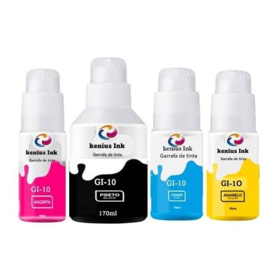 Imagem de Kit Tinta GI10 Compativel para Canon G6010, G7010, GM2010, GM4010. - K